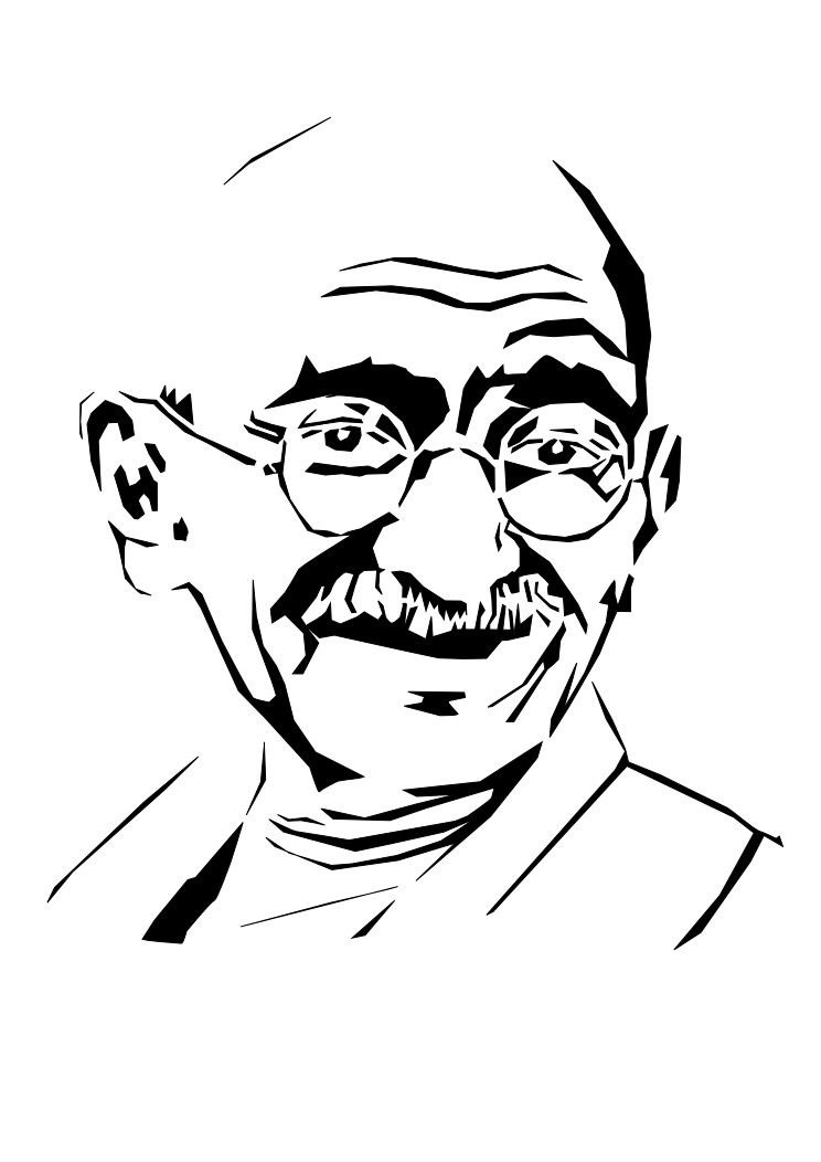 Mahatma Gandhi' sketch